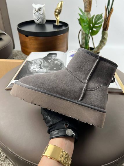 Угги UGG Classic Mini Platform Grey Fur