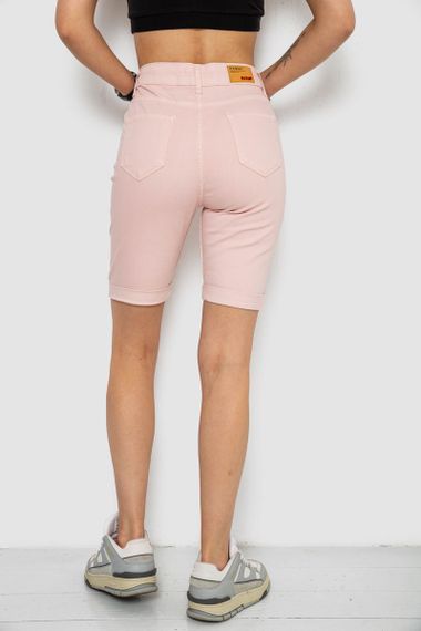 Шорты женские джинсовые, цвет розовый, 182R1700 | Зображення 3