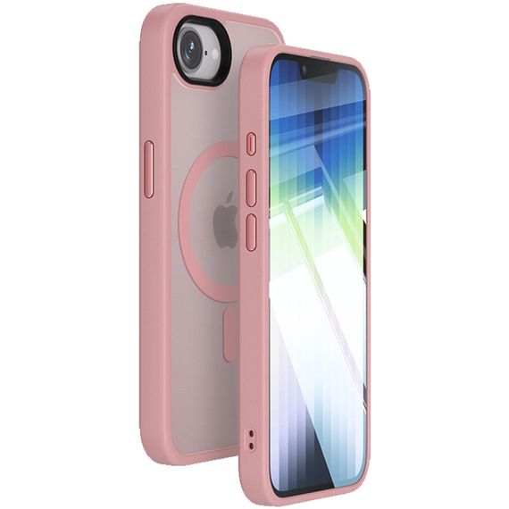 TPU+PC чохол Metal Buttons with MagSafe Colorful для Apple iPhone 16e (6.1")
