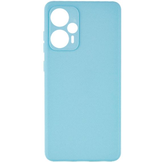 Силиконовый чехол Candy Full Camera для Xiaomi Poco F5 / Note 12 Turbo Бирюзовый / Turquoise