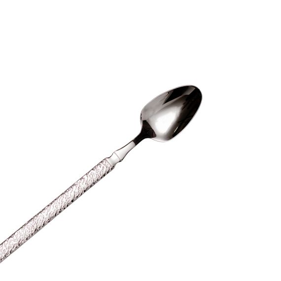 Набір десертних ложок 6 штук з нержавіючої сталі 20 (см) Срібло HP-8-38 | Зображення 2