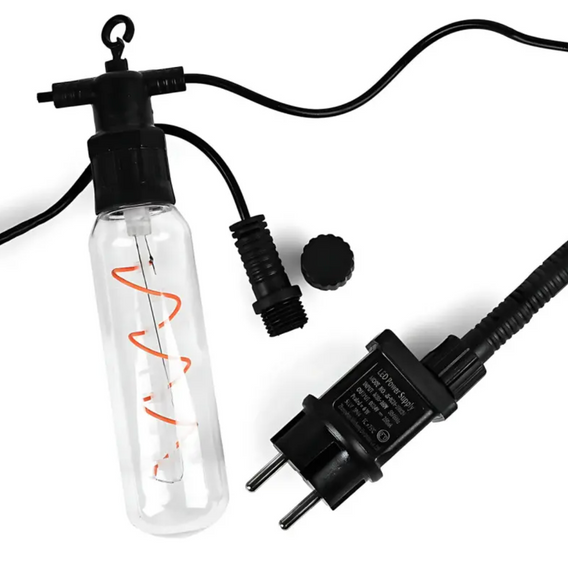 Гирлянда Удлинённые лампы спираль SFK-48 220V ∙ Уличная LED-гирлянда SFK-48 с удлинёнными спиральными лампами | Зображення 3