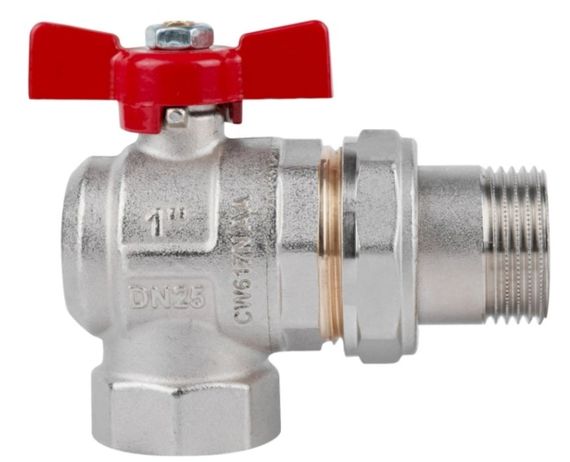 Кран кульовий Icma FAR. ROSSA 1" кутовий №361 (87361AF11) | Зображення 3