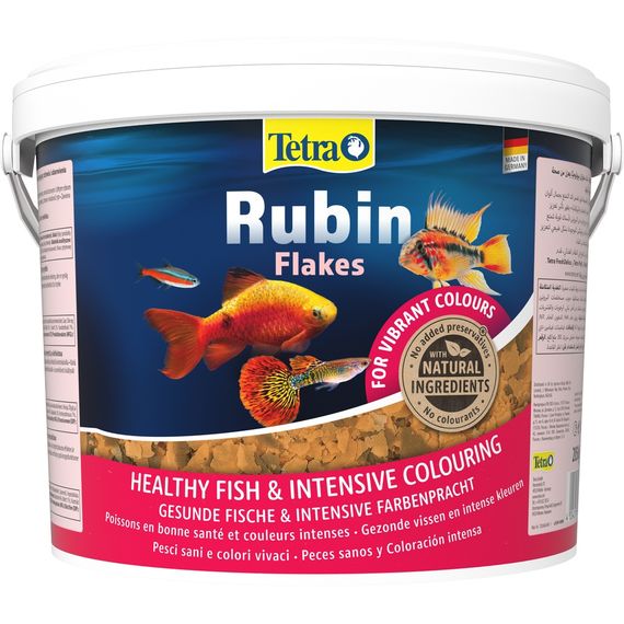 Корм Tetra Rubin Flakes для акваріумних рибок для забарвлення пластівці 2,05 кг/ 10 л