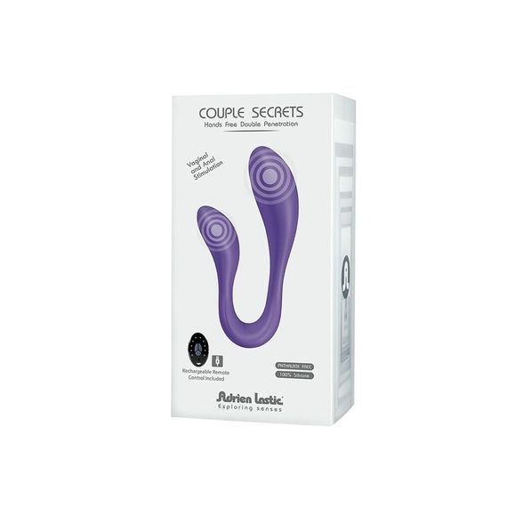 Вібратор для пар Adrien Lastic Couple Secrets II з пультом LRS, два мотори, універсальний | Зображення 5