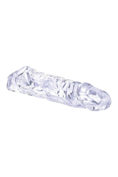 Насадка на пеніс реалістична NMC Ice Crystals Collection з віброкулею та пультом, прозора Sex Aura | Зображення 2