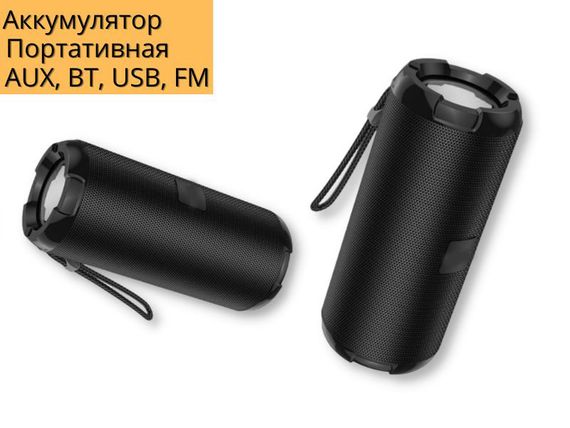 Портативная колонка XPRO BR15 5Вт  USB, AUX, FM, Bluetooth черная (ЦУ-00032887) | Зображення 1