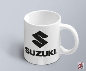 Чашка  з принтом авто логотип Suzuki  (02010102019)