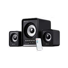 Колонки Kisonli U-2800BT, 5W+2x3W, USB/TF/BT/FM/AUX, із сабвуфером, DC: 5V, Black, BOX, Q30