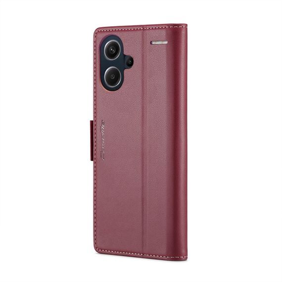 Кожаный чехол-книжка Retro Case для Xiaomi Redmi Note 13 Pro Plus цвет Красный | Зображення 4
