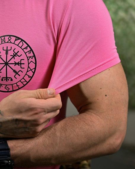 Хлопкова Футболка руни pink ПП7753 | Зображення 6