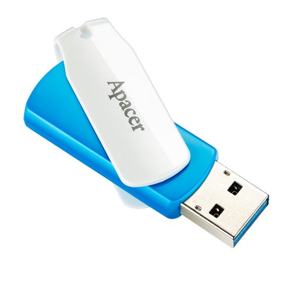 Флеш накопичувач Apacer USB 3.2 Gen1 AH357 128GB Blue / White | Зображення 1