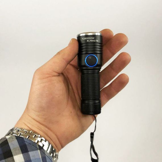 Тактический фонарь на аккумуляторе с юсб, Фонарик на все случаи, Фонарь водозащищенный GI-14 | Зображення 1