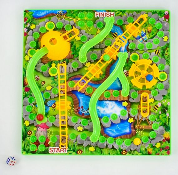 Настільна гра "Змійки та драбинки" 7335 "FUN GAME" в коробці (6945717436565) | Зображення 1
