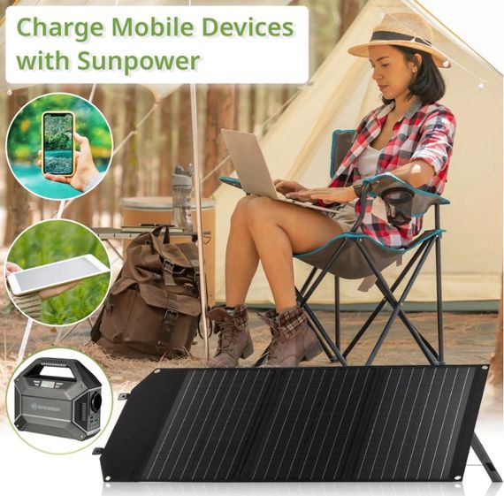 Портативний зарядний пристрій сонячна панель Bresser Mobile Solar Charger 60 Watt USB DC (3810050) 930150 | Зображення 9