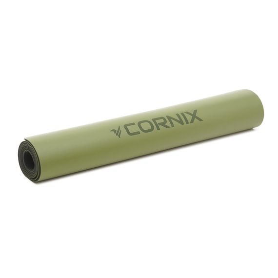 Килимок спортивний Cornix PU 183 x 68 x 0.4 см для йоги та фітнесу XR-0321 Green | Зображення 5