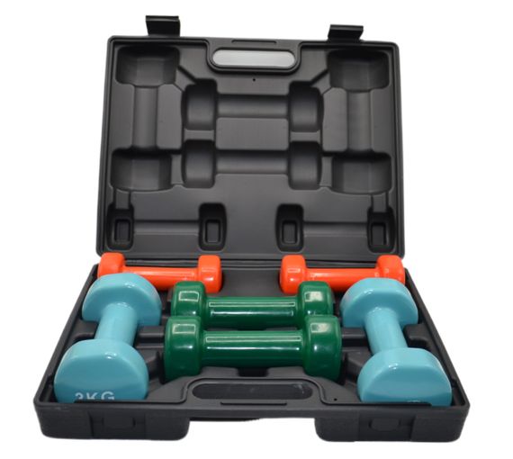 Набір гантелей в кейсі 12 кг. Паверплей 4118 Fitness Dumbells (2шт.*1кг. 2шт.*2кг. 2шт.*3кг.) | Зображення 4