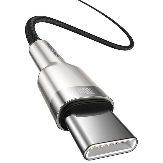 Дата кабель Baseus Cafule Series Metal Type-C to Type-C 100W (2m) (CATJK-D) | Зображення 2