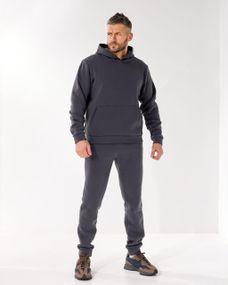 Теплый спортивный костюм мужской, трехнить, Persian L-725 Серый, 46–48