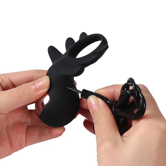 КІЛЬЦЕ ЕРЕКЦІОННЕ "Kitty vibrating cock ring", 10 режимів вібрації Sex Aura | Зображення 1