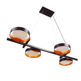 Светильник потолочный подвесной BR-01 666S/4 LED 20W NW BK/G