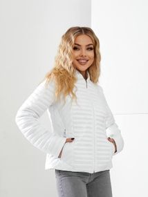 Стьобана куртка демі, арт. 470, білий
