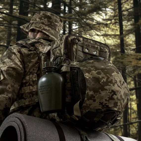 Тактичний рюкзак DP20 Піксель, військовий рюкзак Ukrarmor укрармор, штурмовий рюкзак ЗСУ страйкбол подорожі 20л MOLLE | Зображення 3