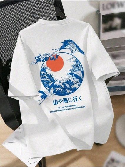 Футболка женская с принтом повседневная S Белая