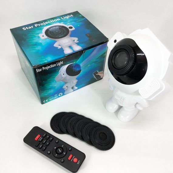 Зірковий 3D проектор Astronaut Bluetooth з пультом, Проектор нічний космонавт зоряне небо в дитячий | Зображення 9