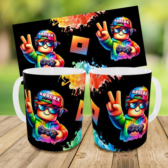 Набор: детская сумка-бананка+кружка Роблокс "Roblox" 32х15см,бананка для мальчика через плечо (00951) | Зображення 2