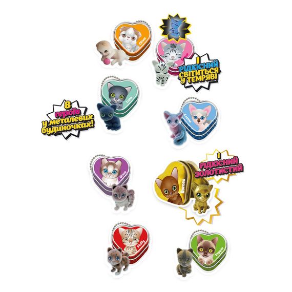 Фигурка-сюрприз "Милые котята" Cool Things PC048 серии "Puppy club gold edition" в ассортименте | Зображення 1