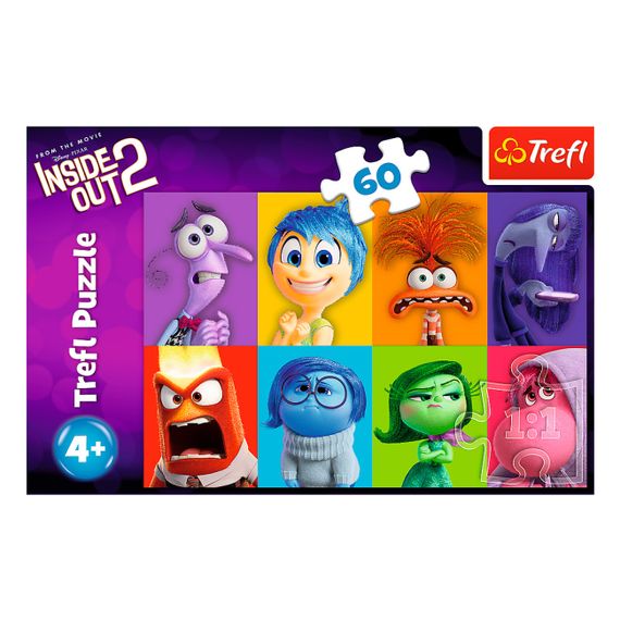 Пазли "Inside Out 2 Знай свої емоції" 60 елементів 17397 Trefl, в коробці (5900511173970) | Зображення 1