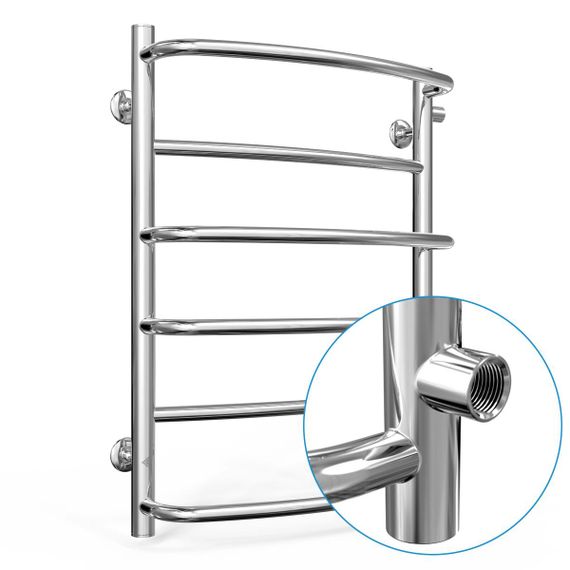 Водяна рушникосушарка Laris Євромікс П6 450 х 600 б/п 1/2" мц 500