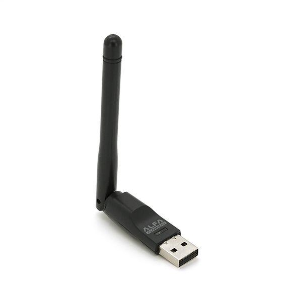 Бездротовий мережевий адаптер з антеною 10см Wi-Fi-USB LV-UW07, RT7601, 802.11bgn, 300MB, 2.4 GHz, WIN7 / XP / Vista / 2K / MAC / LINUX, Blister Q300
