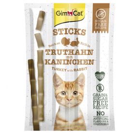 Ласощі для котів GimCat Sticks Turkey and Rabbit з індичкою та кроликом 4 шт