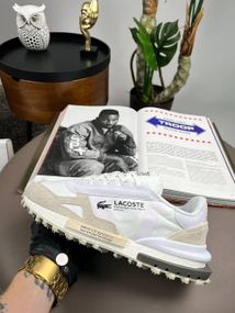 Чоловічі кросівки Lacoste Elite Active PRM White Beige (топ якість) A4393