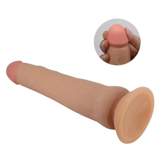 Фалоімітатор на присосці, з ефектом ковзної шкіри LyBaile - Tiemeyer Sliding Skin 9,8”, BW-008127LP Sex Aura | Зображення 7