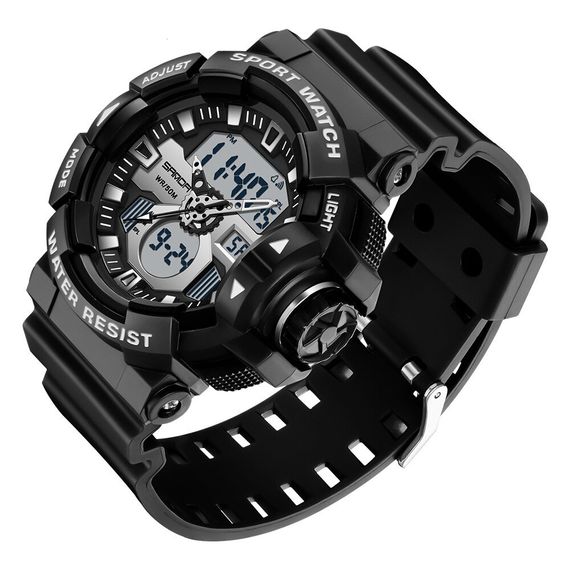 Часы Sanda 3129 Black-White | Зображення 1