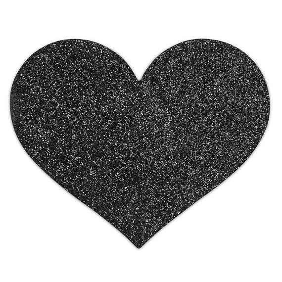 Прикраса на соски Bijoux Indiscrets – Flash Heart Black, Черный | Зображення 1