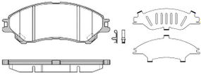 Колодка гальм. диск. SUZUK SX4 S-Cross 13 передня. (вир-во REMSA) REMSA 158902 на SUZUKI S-CROSS