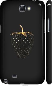 Чохол на Samsung Galaxy Note 2 N7100 Чорна полуниця "3585m-17-24368"