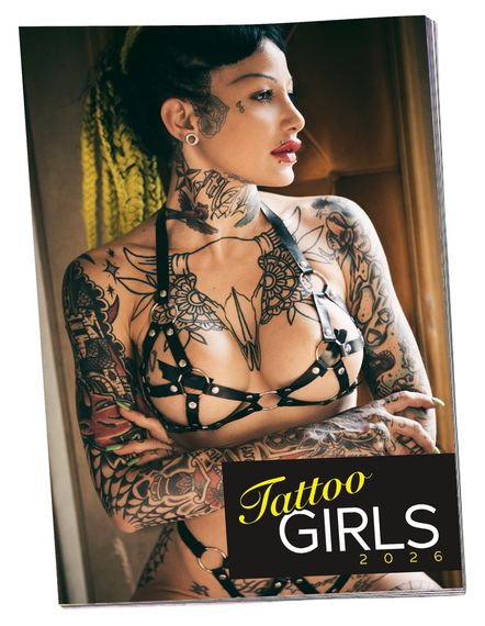 Эротический календарь - Pin-up Calendar Tattoo Girls 2026 sexstyle