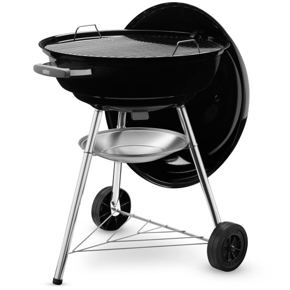 Вугільний гриль Weber Compact Kettle 57 см, чорний | Зображення 1
