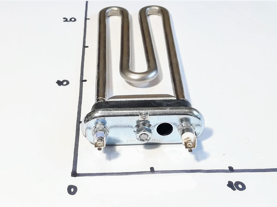 Тэн 1900W L-183 для стиральной машины Ariston с отверстием под термодатчик (Kawai Китай) | Зображення 2