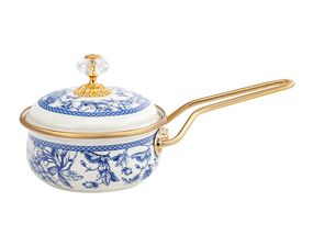 Кухонный ковш Peonies are blue с крышкой 14х31 см 900мл