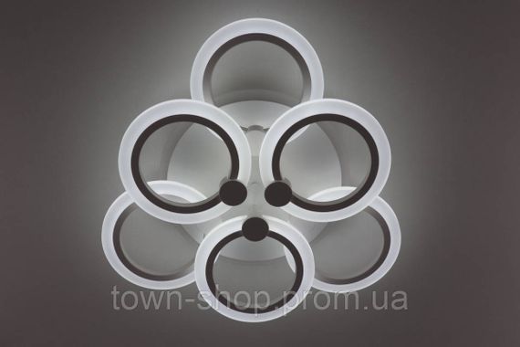 Люстра потолочная LED с пультом A2374/3+3S-RGB-wh Белый 11х47х47 см. | Зображення 1