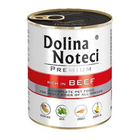 Dolina Noteci Premium 800г консерва для собак с говядиной, овощами и рисом