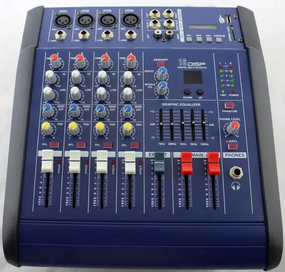 Звуковой микшерный пульт  MX 4200D-2A аудиокшер звуковой микшерный пульт 4-канальный усилитель