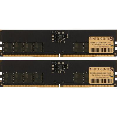 Модуль памяти для компьютера DDR5 64GB (2x32GB) 4800 MHz INTELIGENTES (IU5AIH2/64)