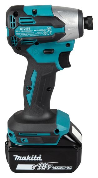 Винтоверт импульсный аккумуляторный Makita DTD158Z (170 Нм, 1/4", BL, LXT, без аккумуляторов и зарядного устройства) | Зображення 3